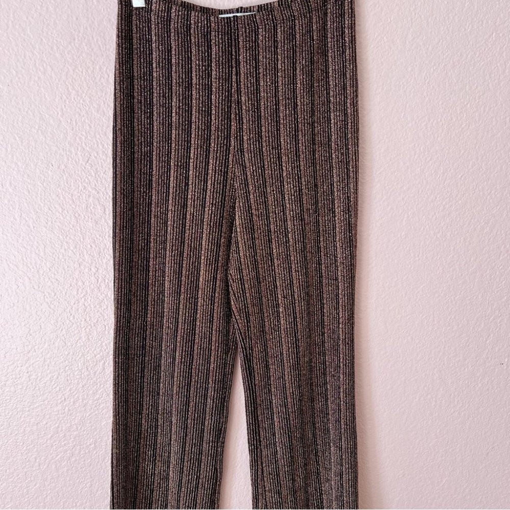 Reformation Womens Alix Pant Retro Flared Leg Small Black Rose Gold 90s Style - Picture 4 of 12